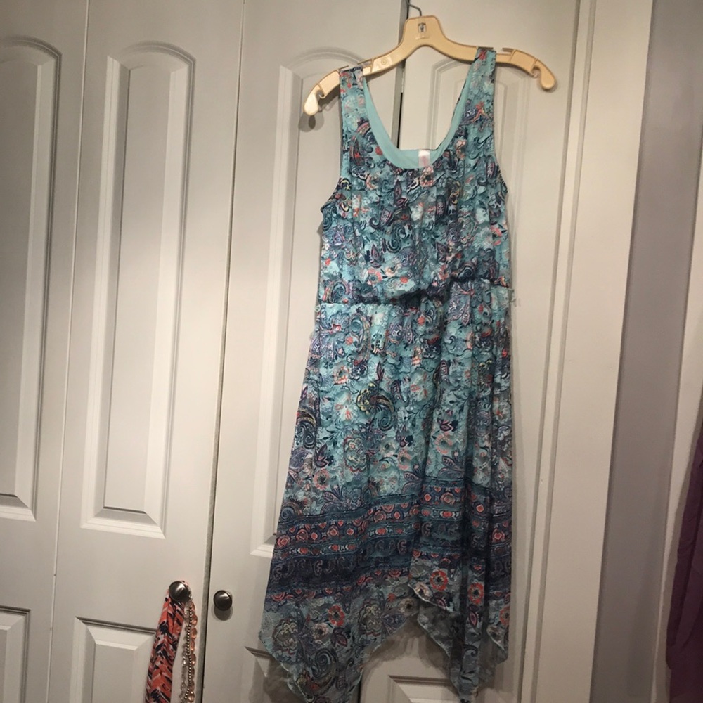 No boundaries aqua dress